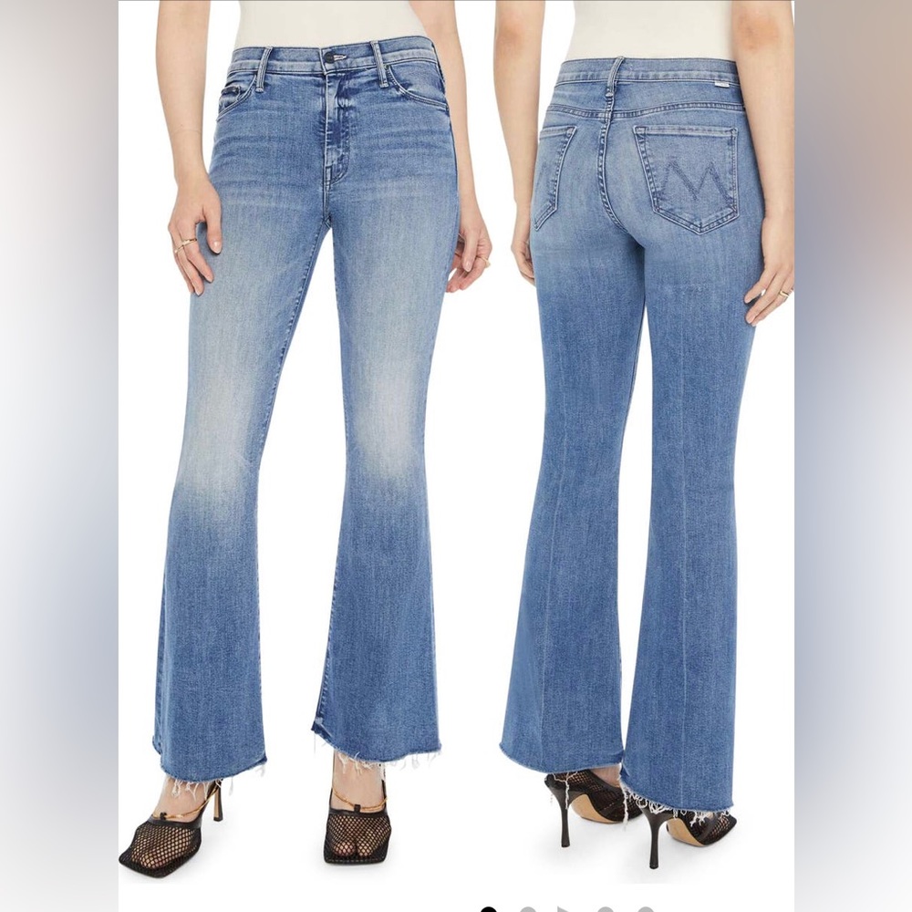 NWT MOTHER The Weekender Fray flared with a frayed hem